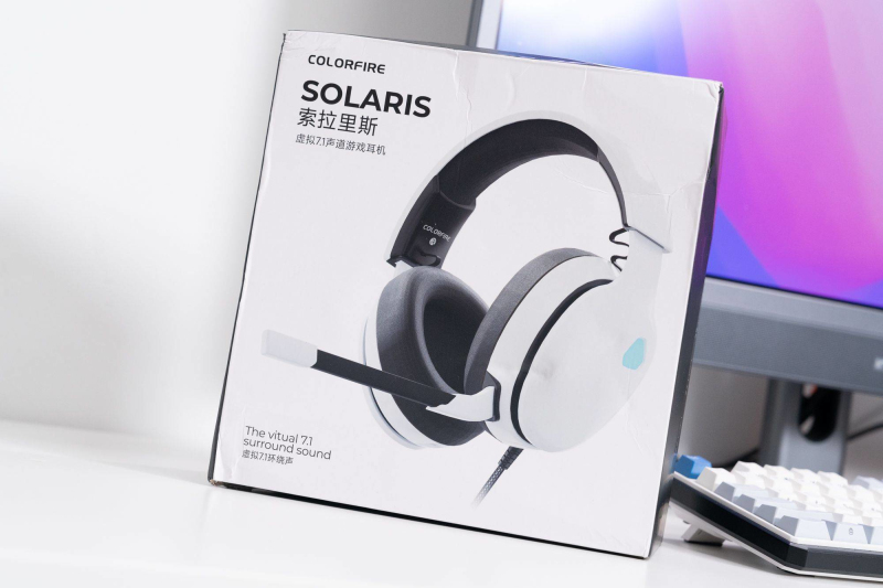 Gaming Headset With Mic Rgb - Colorfire Solaris USB 유선 헤드셋 흰색