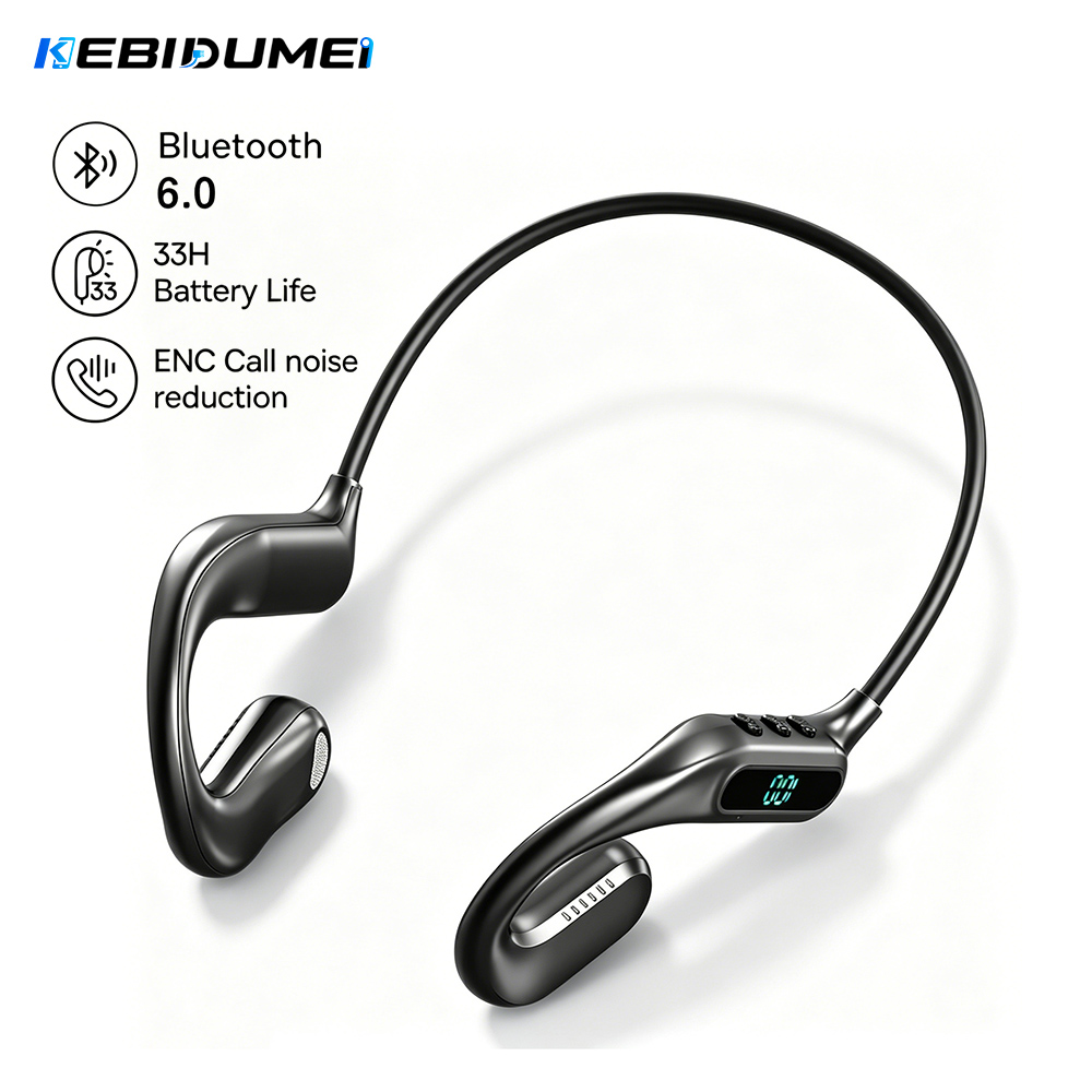 Open Ear Air Conduction Headphones - KEBIDUMEI 오픈 이어 블루투스 6.0 헤드폰