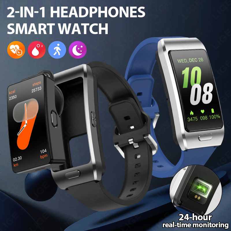 Tws Earbuds Bluetooth 5.3 - LIGE 새로운 스마트 워치 이어버드 TWS