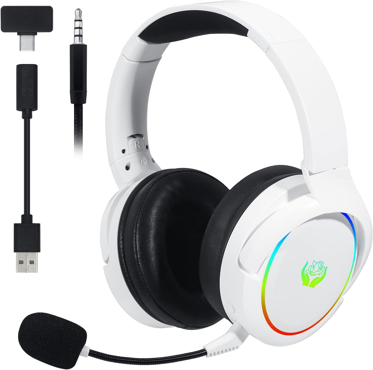 Gaming Headset With Mic Rgb - PC,PS5, PS4, Xbox 시리즈용 소음 제거