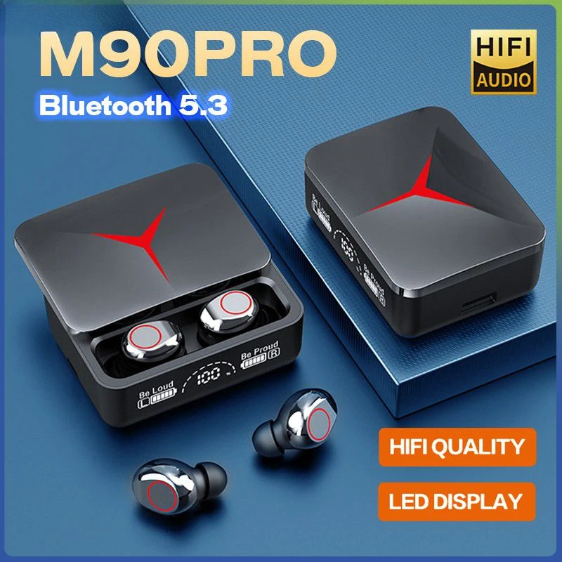 Tws Earbuds Bluetooth 5.3 - TWS M90 Pro 무선 헤드폰 게임