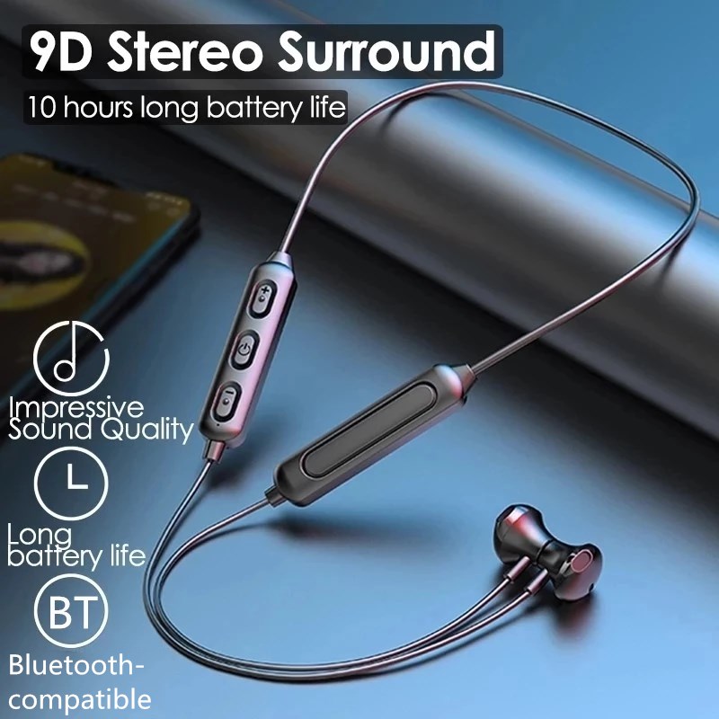 Magnetic Neckband Sports Earphones - 무선 블루투스 5.0 이어폰, 마그네틱 스포츠