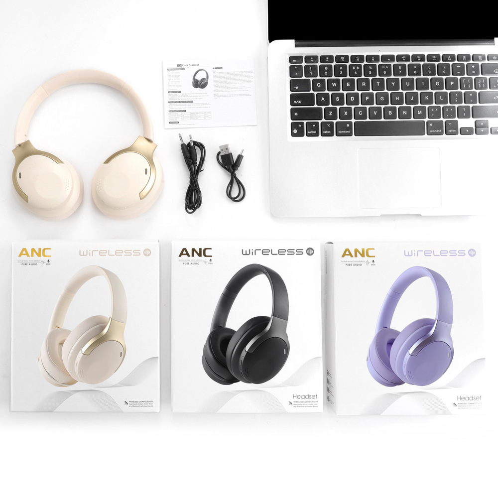 Anc Wireless Over Ear Headphones - ANC 액티브 노이즈 캔슬링 오버이어 무선