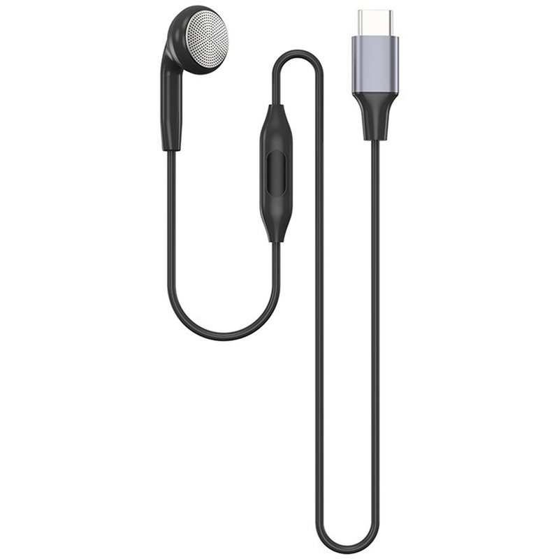Type C Wired Earphones With Mic - DT75BG 타입 C 싱글 이어버드(마이크 포함),