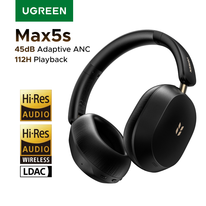 Anc Wireless Over Ear Headphones - 2026년 새롭게 업그레이드된 UGREEN Max5s 오버이어
