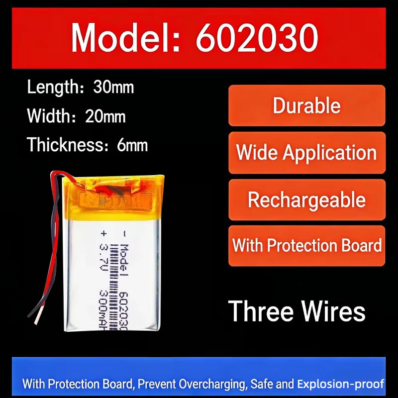 3.7V 300mAh 602030 리튬 배터리 무선 블 - Smartwatches 리뷰 및 가격