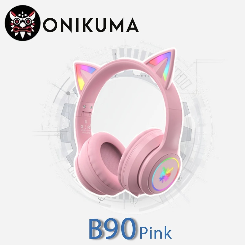 Onikuma B90 핑크 고양이 귀 게임용 헤드셋 R - Gaming Headset With Mic Rgb 리뷰 및 가격