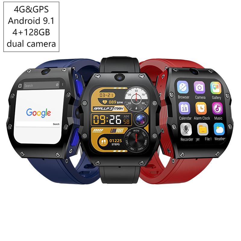 4G 안드로이드 스마트워치 4+128GB GPS 듀얼  - Smartwatches 리뷰 및 가격