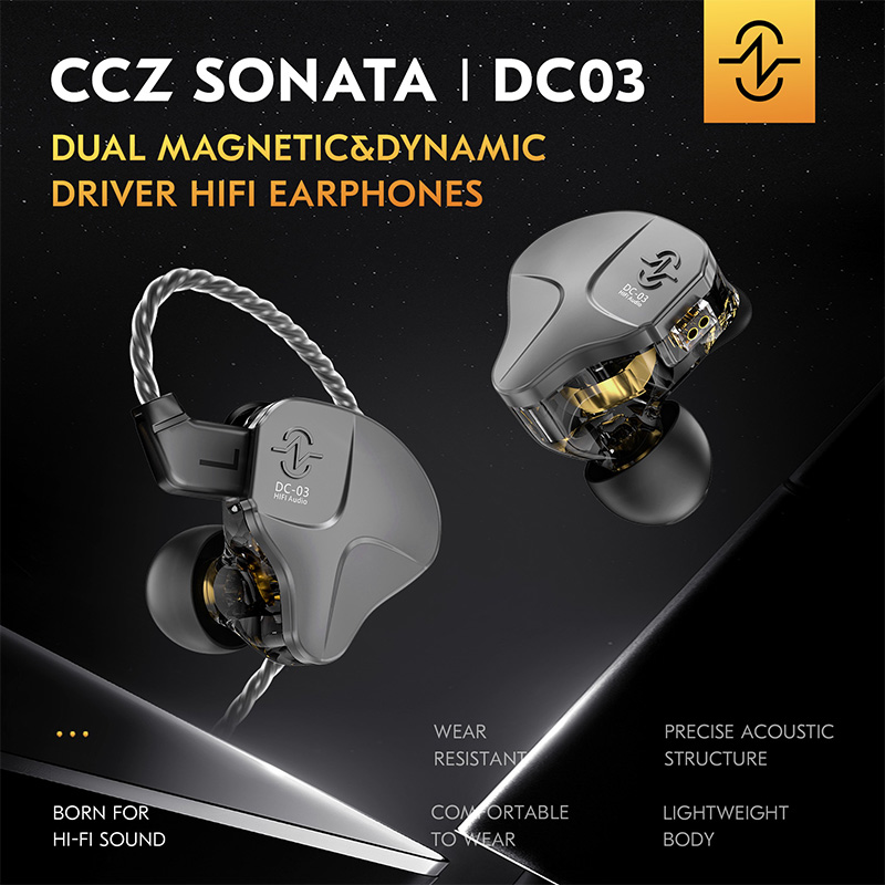 CCZ DC03 IEM 유선 이어폰 10mm 다이나믹  - In Ear Monitors For Singers 리뷰 및 가격