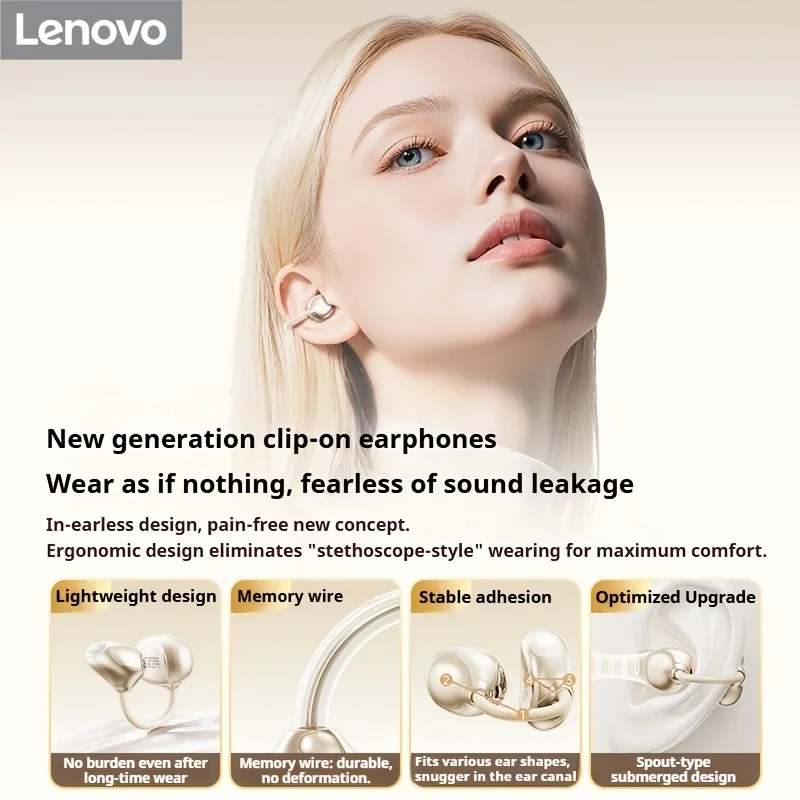 오리지널 레노버 XA390 트루 무선 이어버드 이어클립 - Open Ear Air Conduction Headphones 리뷰 및 가격