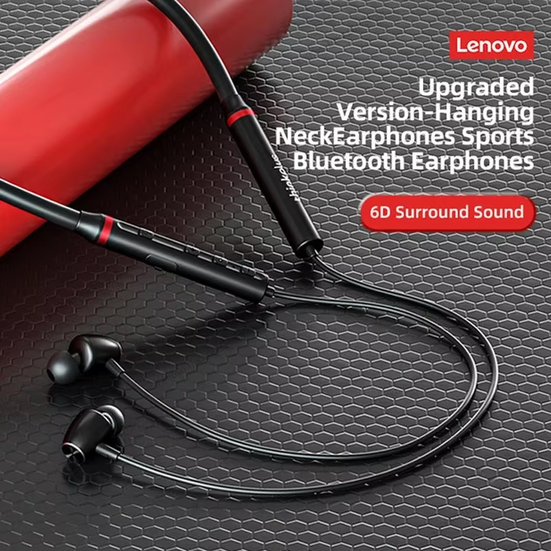 새로운 레노버 HE05X HE05 프로 넥밴드 블루투스 - Magnetic Neckband Sports Earphones 리뷰 및 가격