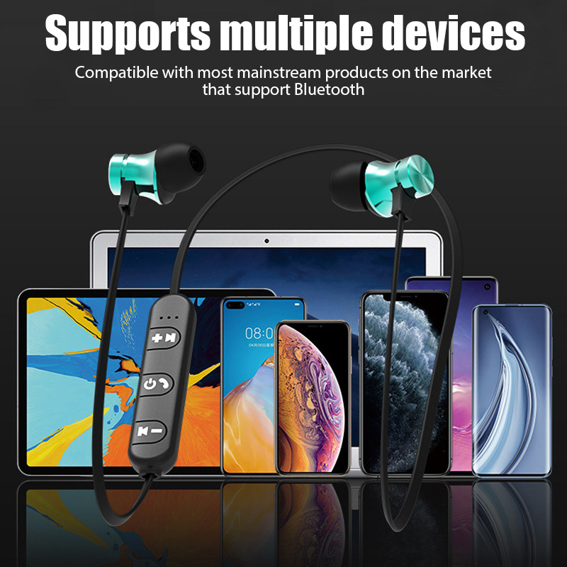새로운 블루투스 4.2 무선 스포츠 넥밴드 헤드셋 방수 - Magnetic Neckband Sports Earphones 리뷰 및 가격