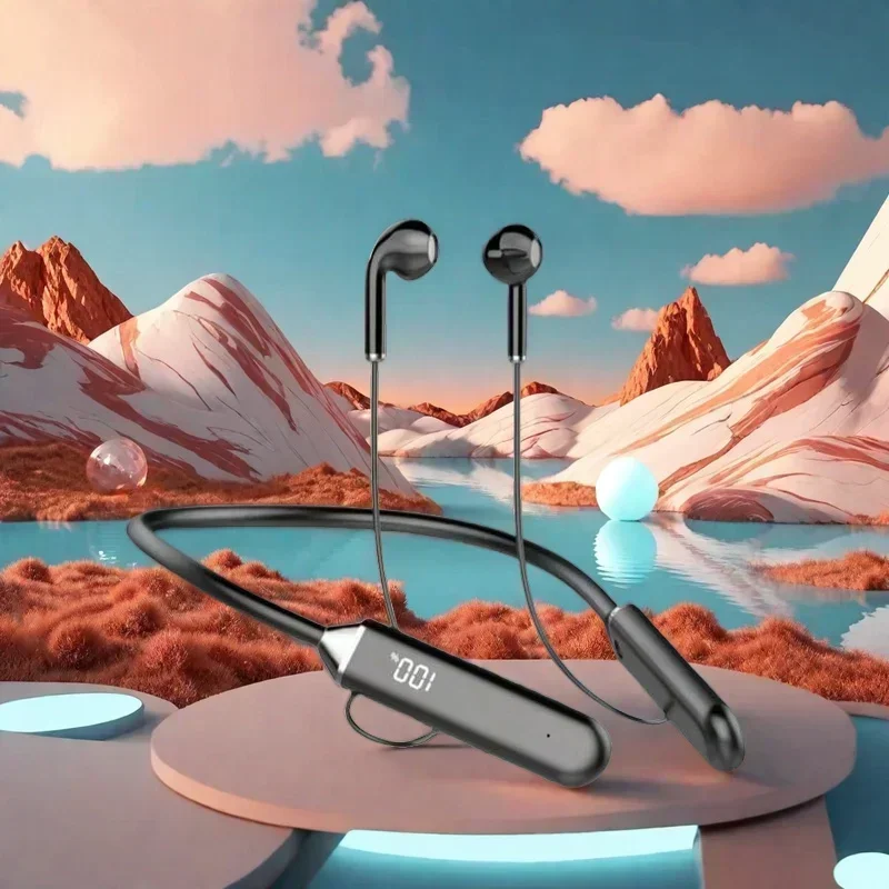TWS 자기 무선 헤드폰 넥밴드 블루투스 5.3 이어폰 - Magnetic Neckband Sports Earphones 리뷰 및 가격