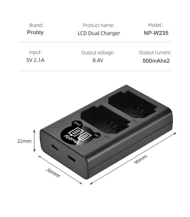 2200mAh NP-W235 NP W235 배터리 LC - Drones 리뷰 및 가격