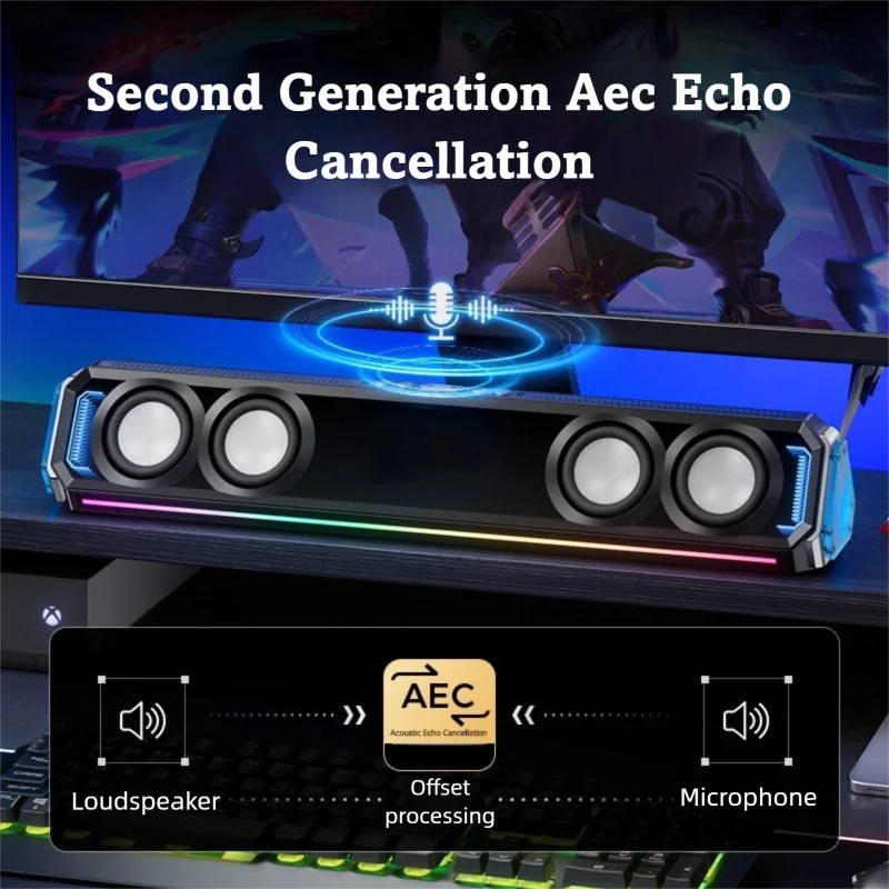 게이밍 사운드바 (RGB 조명, 30W E-스포츠 스피 - Rgb Computer Soundbar For Pc 리뷰 및 가격