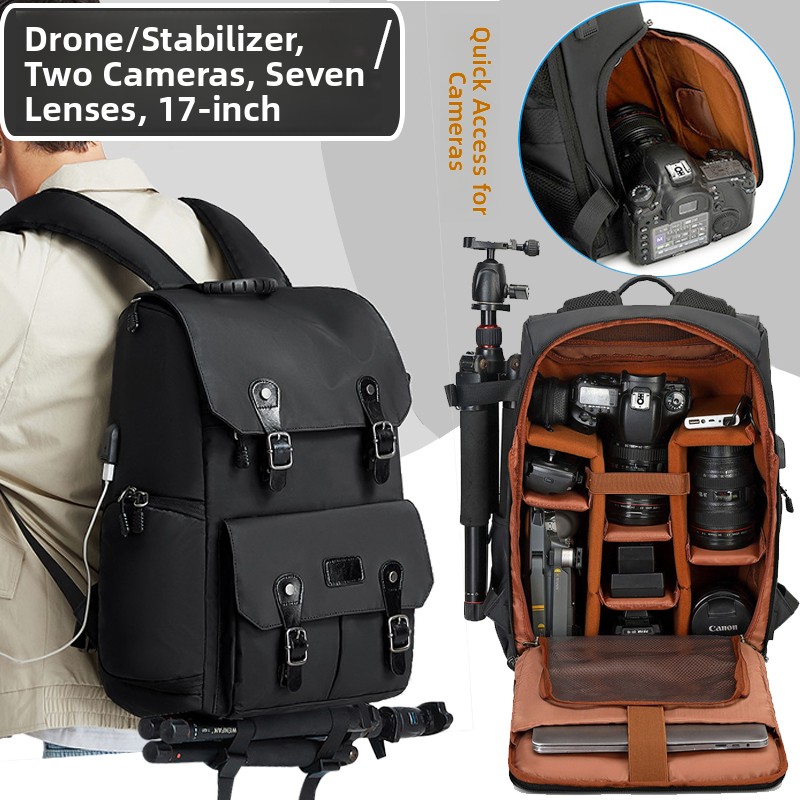 전문 DSLR 카메라 가방 백팩 대용량 사진촬영 컴퓨터 - Drones 리뷰 및 가격