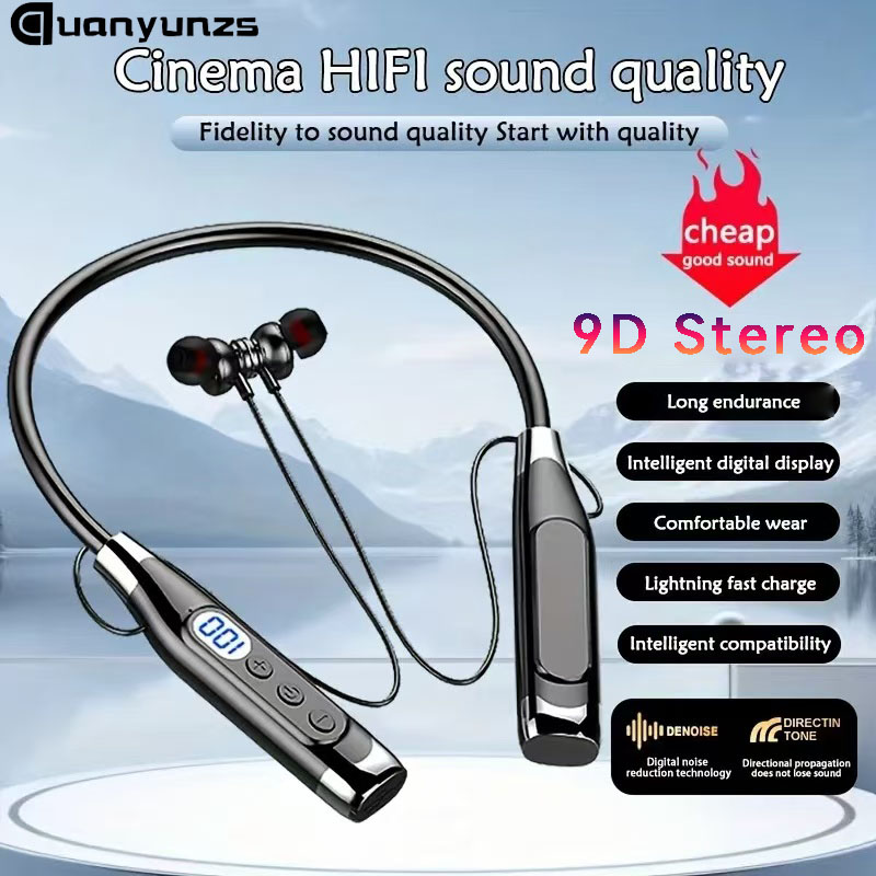 진정한 스테레오 무선 헤드폰, 블루투스 넥밴드 이어폰, - Magnetic Neckband Sports Earphones 리뷰 및 가격