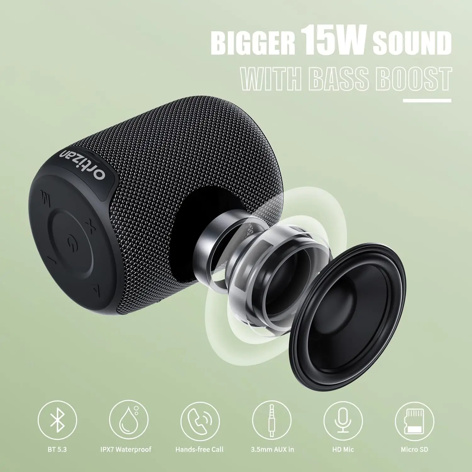 Ortizan X2 블루투스 스피커, 15W 휴대용 스 - Portable Bluetooth Speaker Waterproof Ipx7 리뷰 및 가격