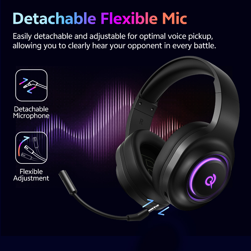 QCY Heroad V200 게이밍 헤드셋 (마이크 내 - Anc Wireless Over Ear Headphones 리뷰 및 가격