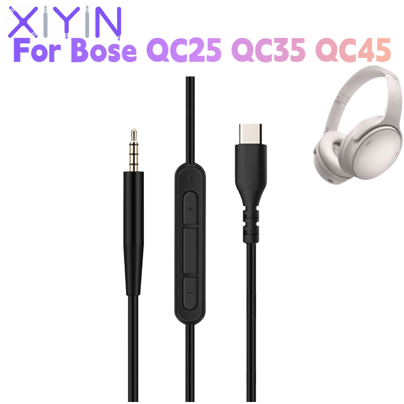 보스 QC25 QC35 QC45 헤드폰용 교체형 1.4 - Type C Wired Earphones With Mic 리뷰 및 가격