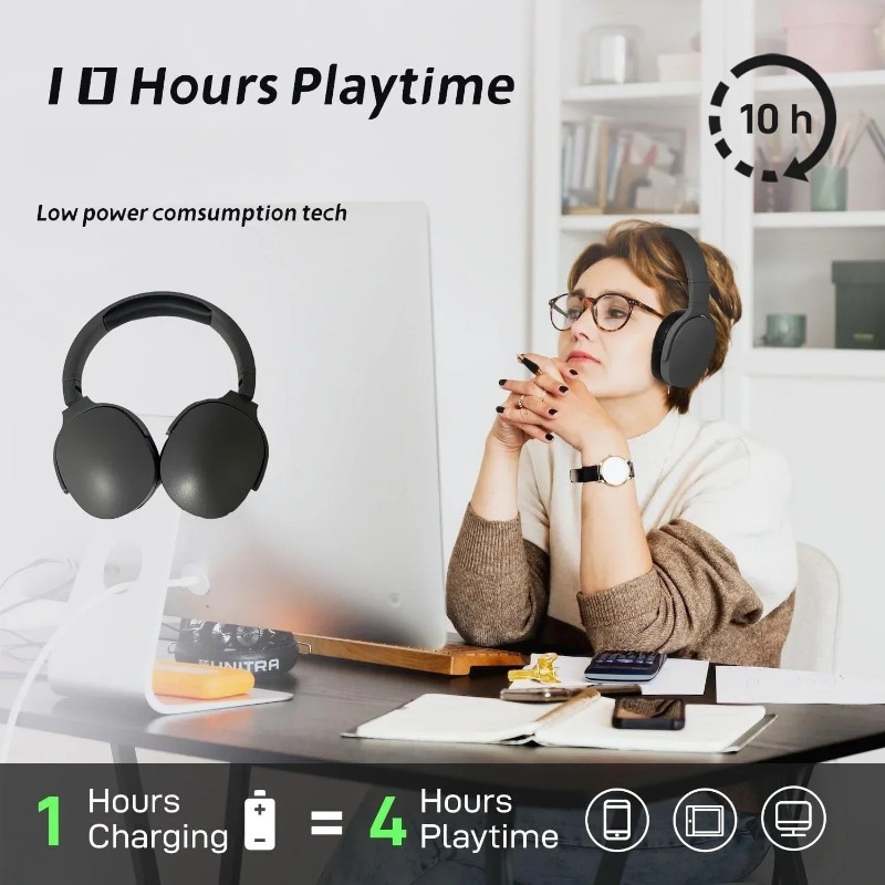 핫 블루투스 무선 헤드폰 오버이어 하이파이 스테레오 헤 - Anc Wireless Over Ear Headphones 리뷰 및 가격