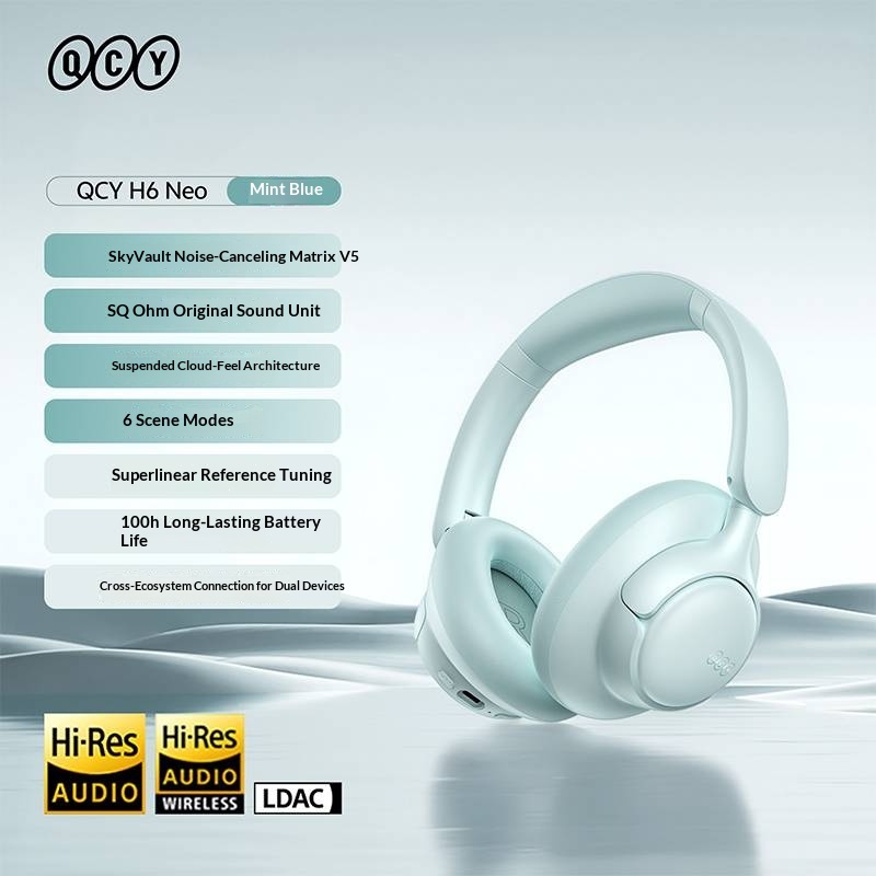 QCY H6 Neo 무선 헤드폰, 블루투스 5.4, 하 - Anc Wireless Over Ear Headphones 리뷰 및 가격