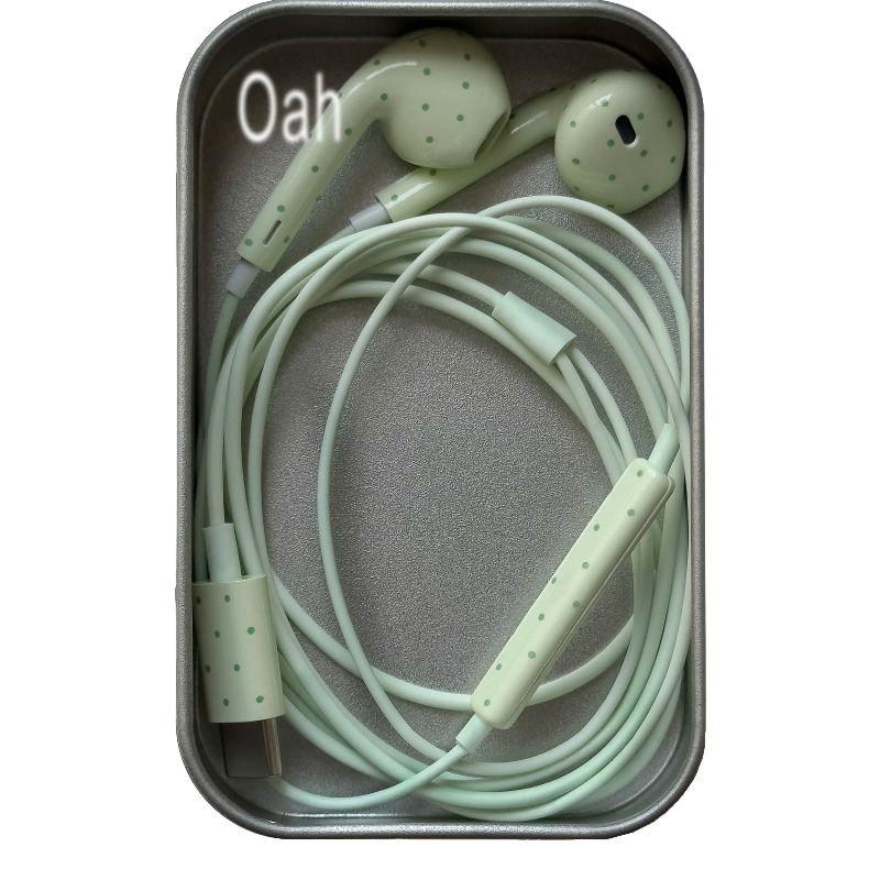 오아 폴카 도트 유선 이어폰 ABS 소재 타입-C/라이 - Headphones 리뷰 및 가격