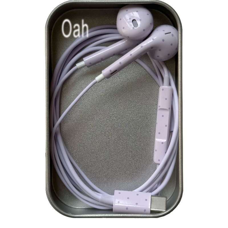 오아 폴카 도트 유선 이어폰 ABS 소재 타입-C/라이 - Headphones 리뷰 및 가격