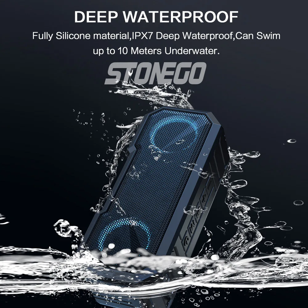 휴대용 블루투스 스피커 무선 플래시 라이트 스피커 TW - Portable Bluetooth Speaker Waterproof Ipx7 리뷰 및 가격