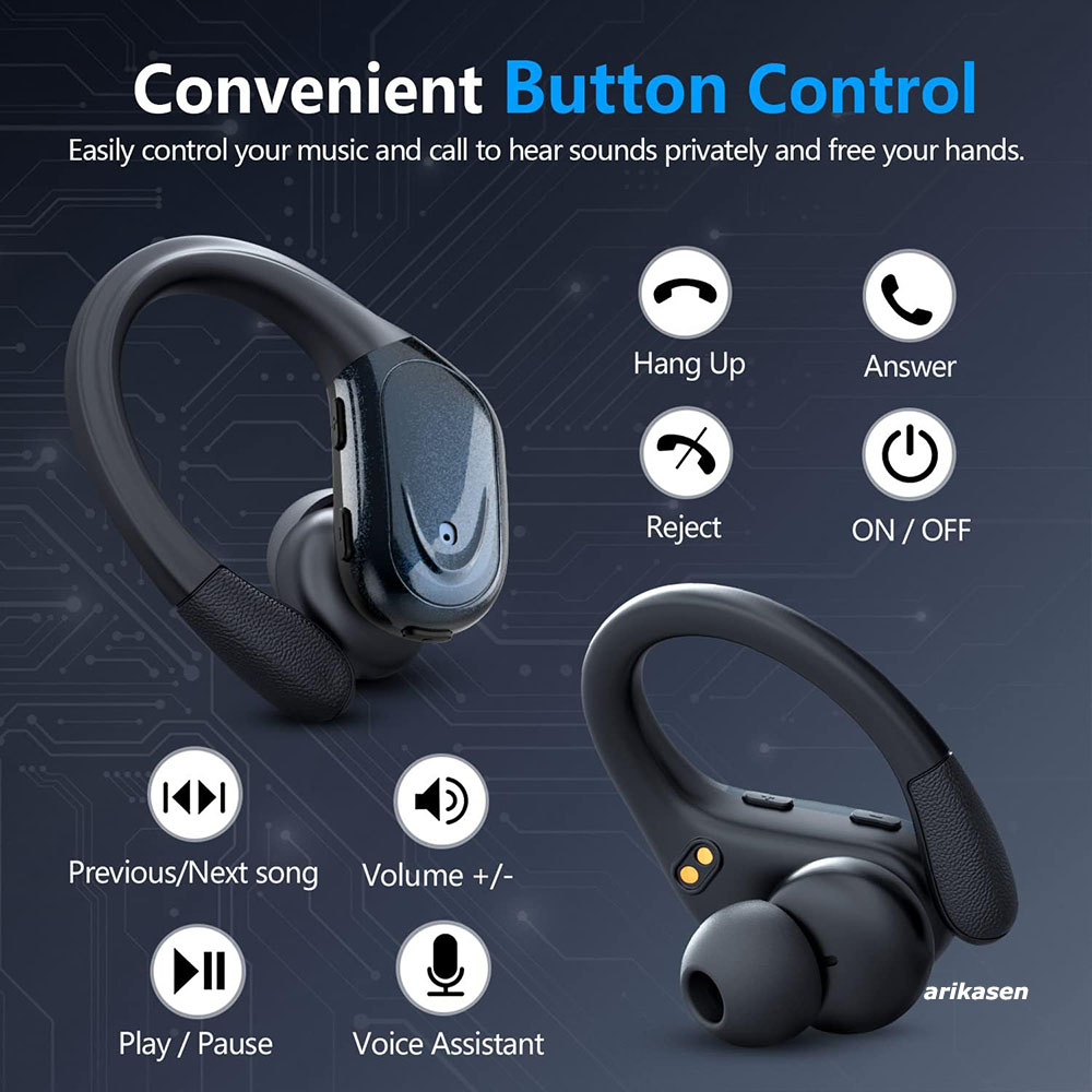 무선 이어버드 스포츠 블루투스 5.3 헤드폰, 소음 차 - Anc Wireless Over Ear Headphones 리뷰 및 가격