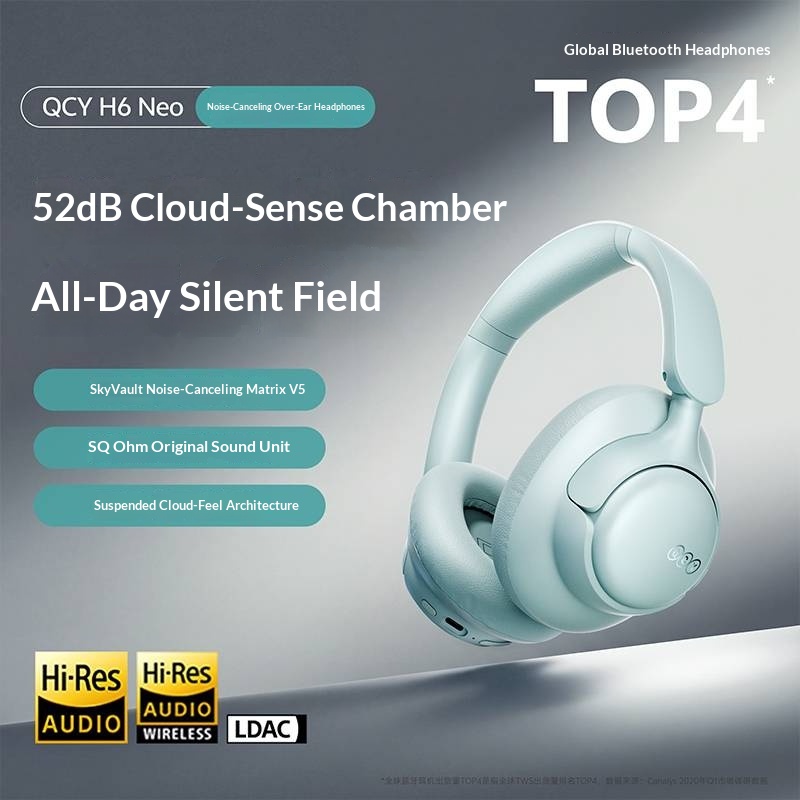 QCY H6 Neo 무선 헤드폰, 블루투스 5.4, 하 - Anc Wireless Over Ear Headphones 리뷰 및 가격