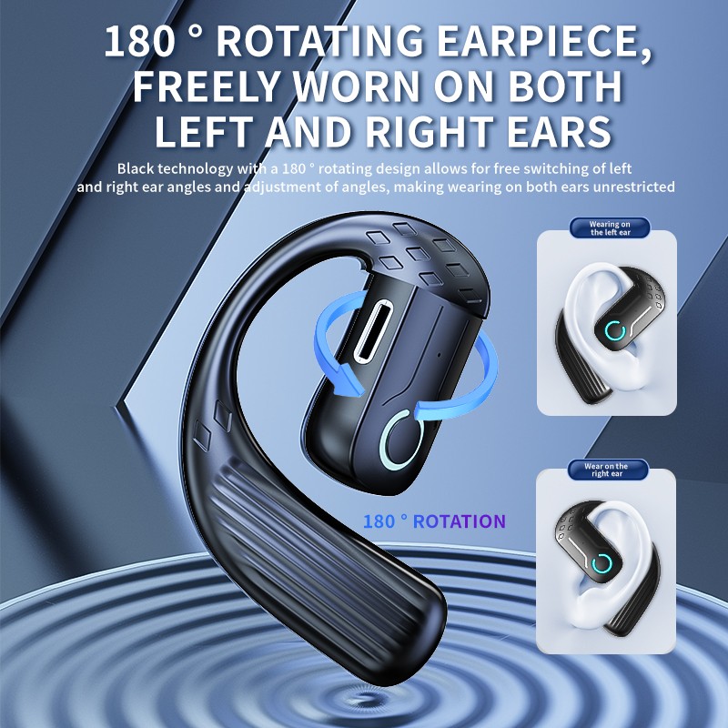 블루투스 5.4 오픈형 무선 이어폰 180 °   스포 - Type C Wired Earphones With Mic 리뷰 및 가격