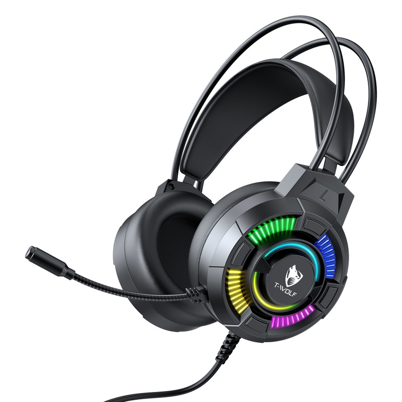 T-Wolf H140 게이밍 헤드셋 유선 Rgb Led - Gaming Headset With Mic Rgb 리뷰 및 가격