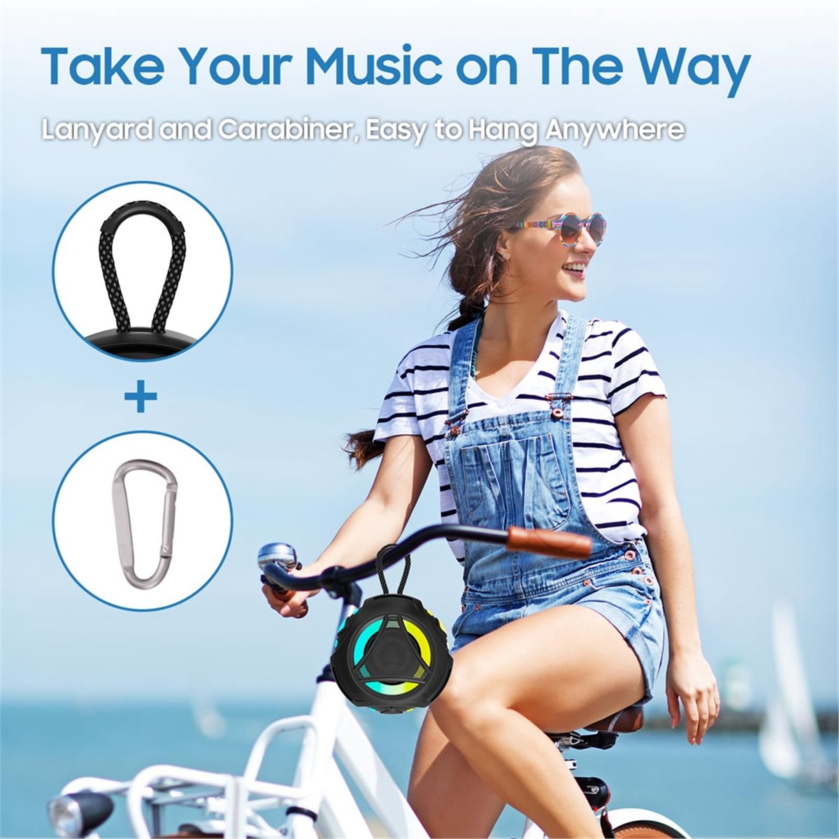 미니 블루투스 샤워 스피커 (조명 포함), IPX7 방 - Portable Bluetooth Speaker Waterproof Ipx7 리뷰 및 가격
