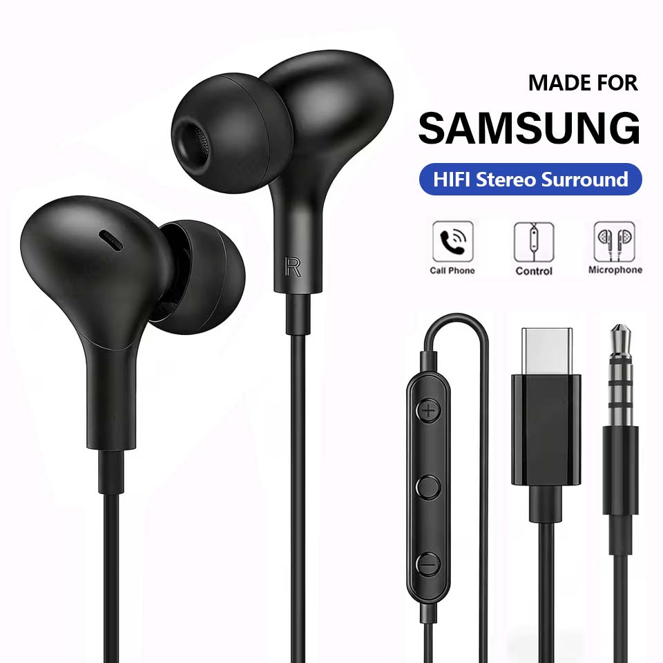 삼성 갤럭시 S24 S25 S26 울트라 A17 A54 - Type C Wired Earphones With Mic 리뷰 및 가격
