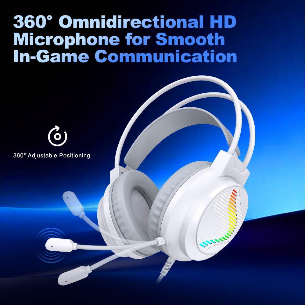 H10 유선 게이밍 헤드셋(40mm 드라이버 RGB 조 - Gaming Headset With Mic Rgb 리뷰 및 가격
